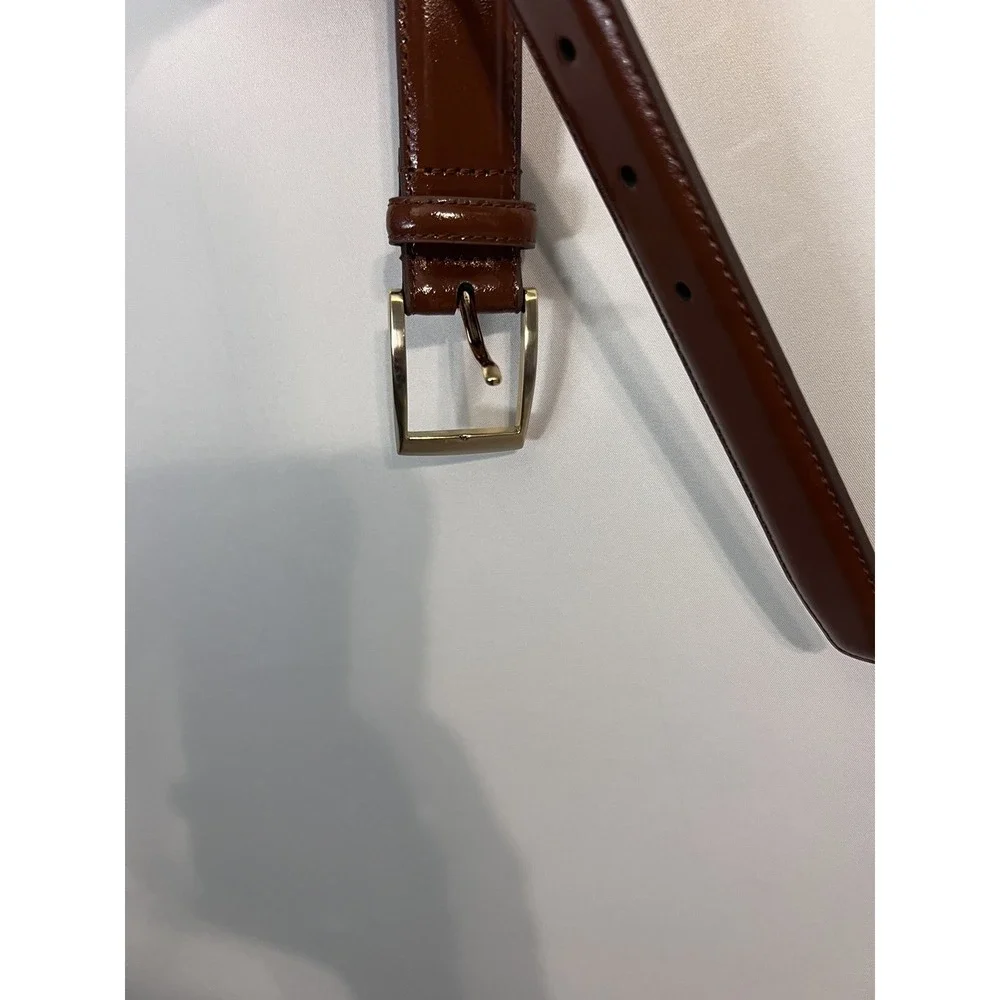 JoS. A. Bank Men's Tan Brown Genuine Italian Leather Belt Sz 44 Set Of 2‎ NEW